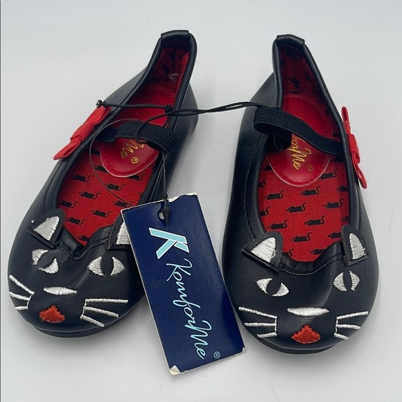 Other - NWT KomForMe Toddler Girls Black Mary Jane Ballet Flats – Size 5